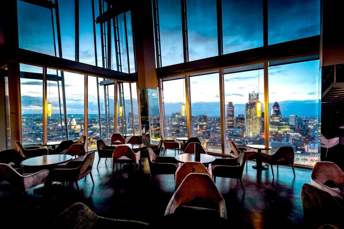 Aqua Shard london restaurants with a view