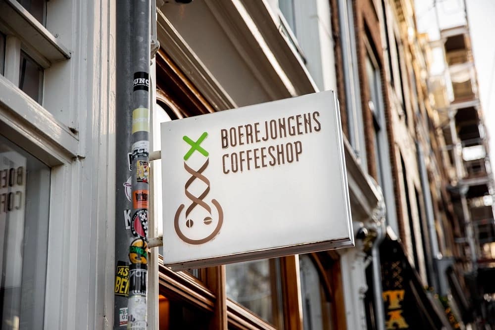 Boerejongens coffee shop in Amsterdam