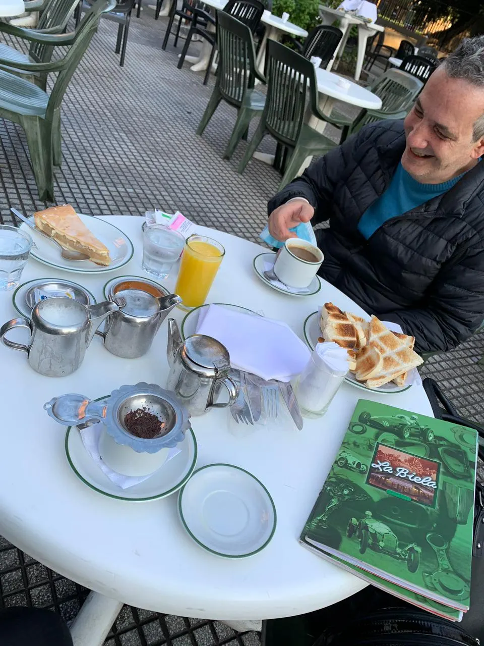 breakfast at la biela cafe buenos aires