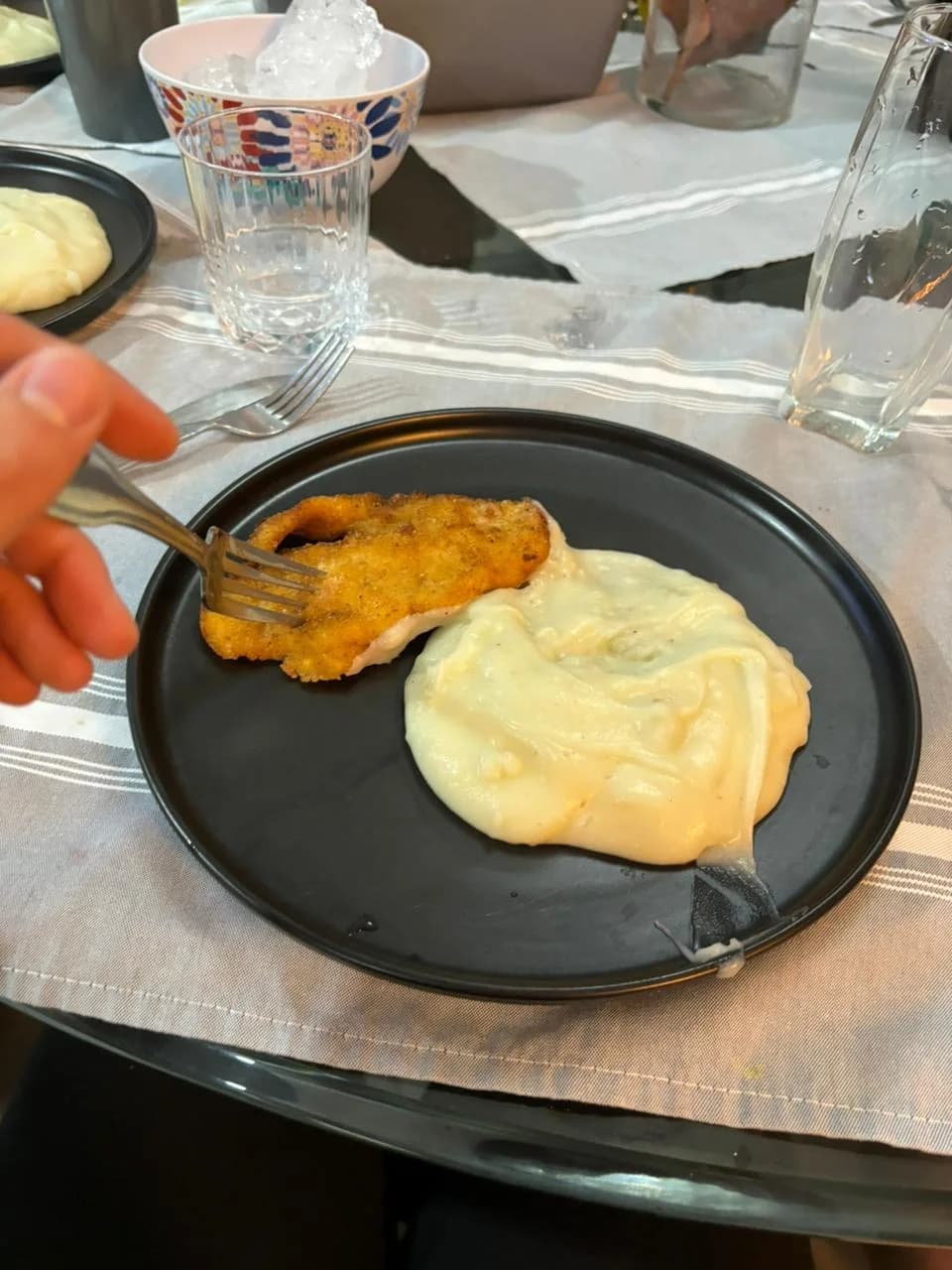 milanesa con pure lunch