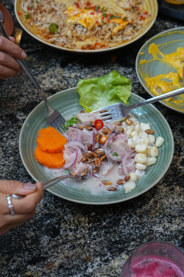 Lima food tasting ceviche peruvian cuisine