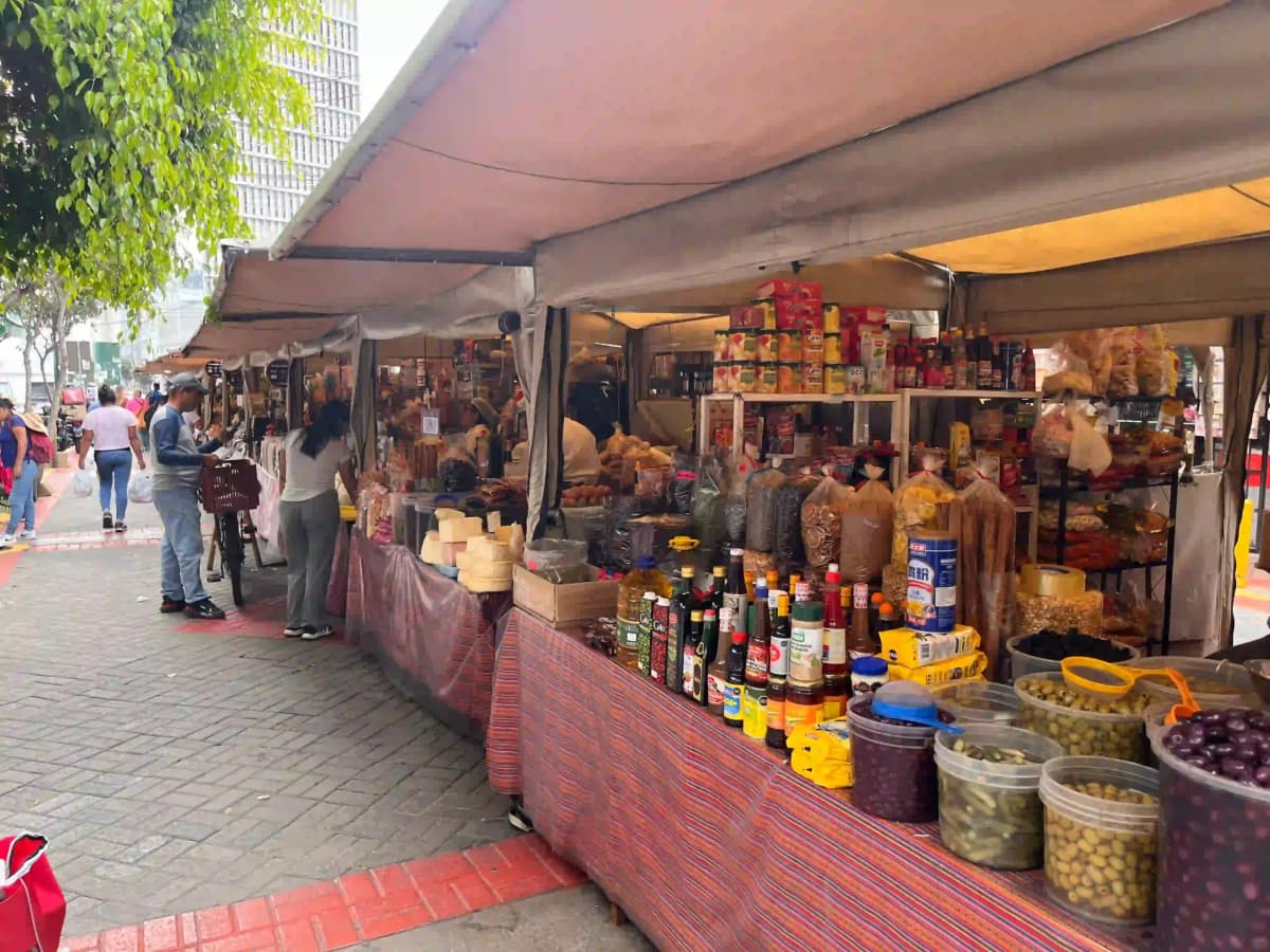 street food market in Lima