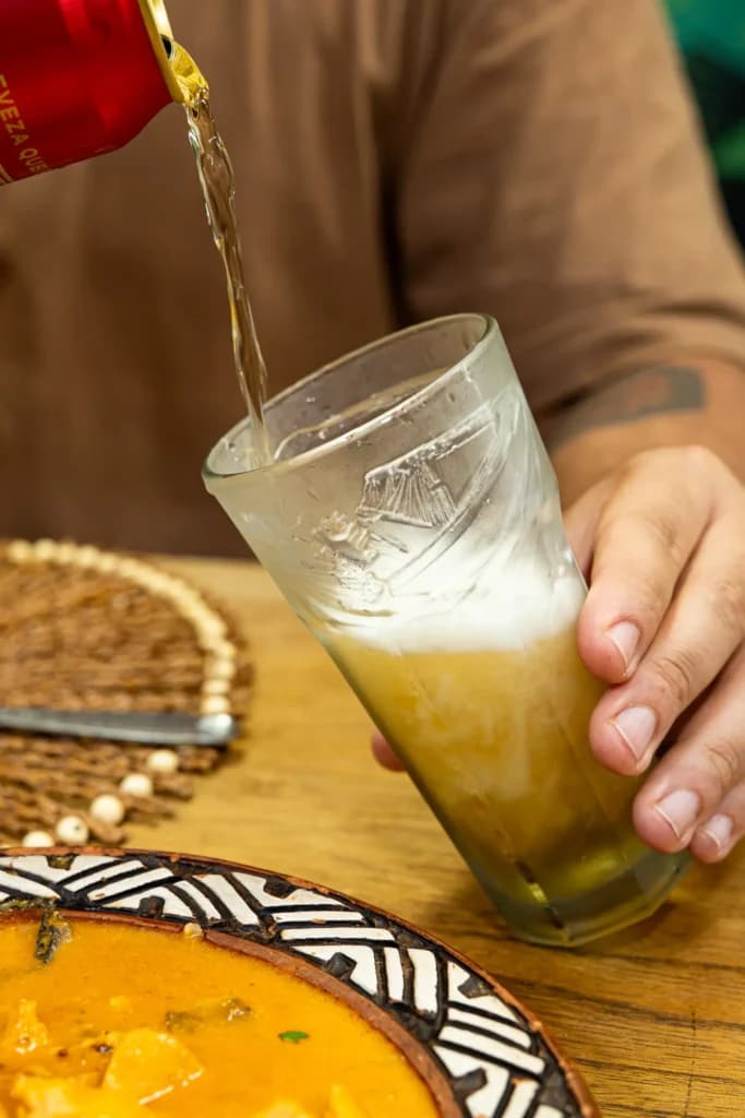 cold beer in a glass