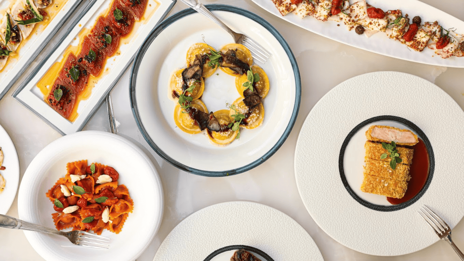 A colorful table full of the freshest food