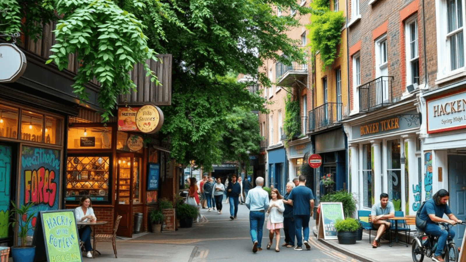 Explore different types of foods inside a typical Londoner neighbourhood.