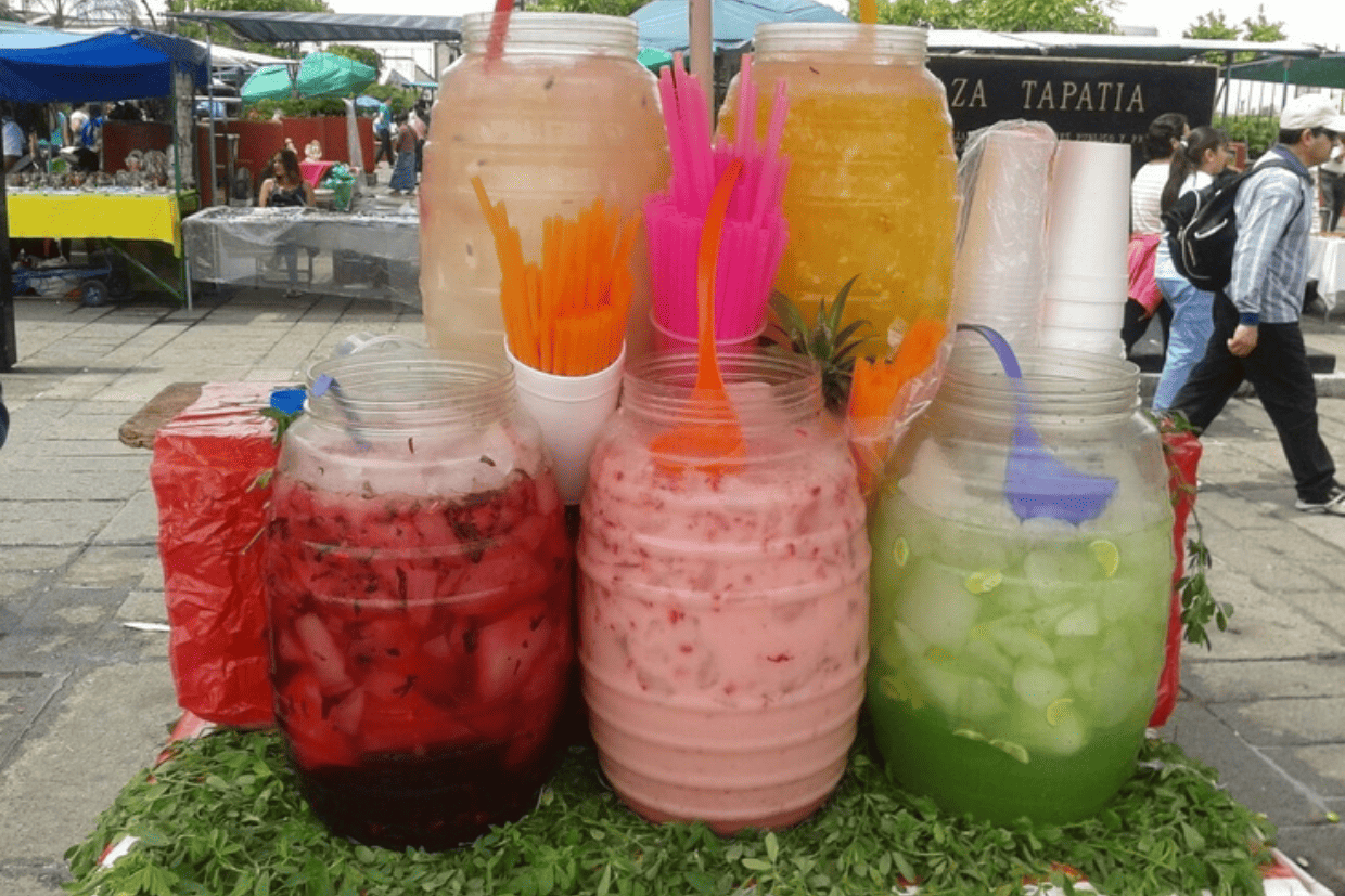 You can find Aguas Frescas stands throughout the city.