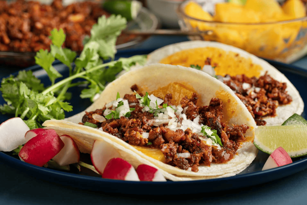 Traditional mexican tacos