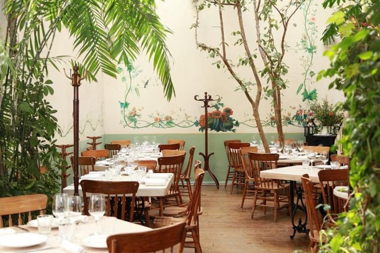 Typical Mexican cantina, with awards.