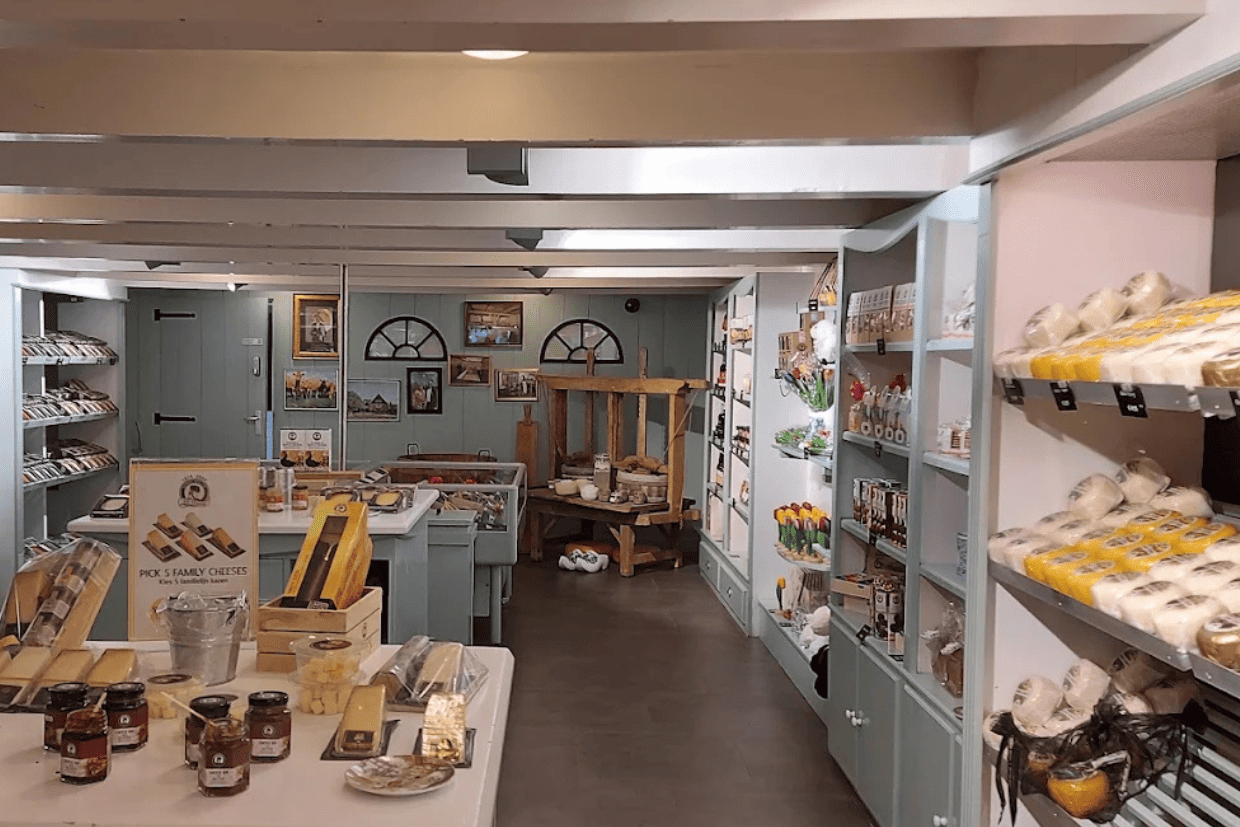 Traditional Dutch cheese shop